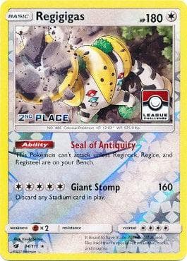 Carta Regigigas - 3rd Place do set Promos — Pokémon TCG | Bynx