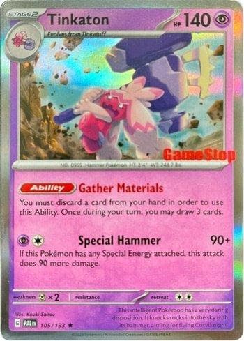 Carta Tinkaton (GameStop Exclusive) do set Promos — Pokémon TCG | Bynx