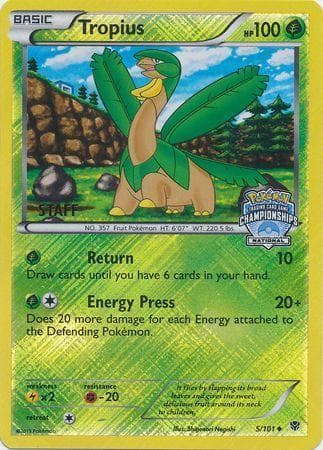 Carta Tropius - STAFF do set Promos — Pokémon TCG | Bynx