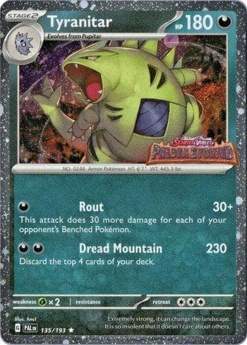 Carta Tyranitar (Paldea Evolved Stamp) do set Promos — Pokémon TCG | Bynx