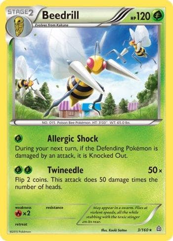 Carta Beedrill (3/160) do set Conflito Primitivo — Pokémon TCG | Bynx