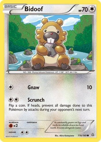Carta Bidoof (116/160) do set Conflito Primitivo — Pokémon TCG | Bynx
