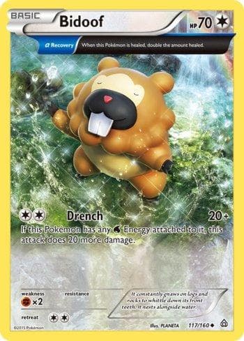 Carta Bidoof (117/160) do set Conflito Primitivo — Pokémon TCG | Bynx