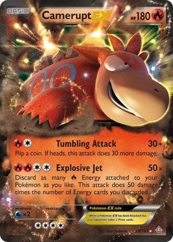 Carta Camerupt-EX (29/160) do set Conflito Primitivo — Pokémon TCG | Bynx