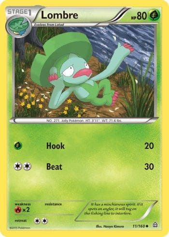 Carta Lombre (11/160) do set Conflito Primitivo — Pokémon TCG | Bynx