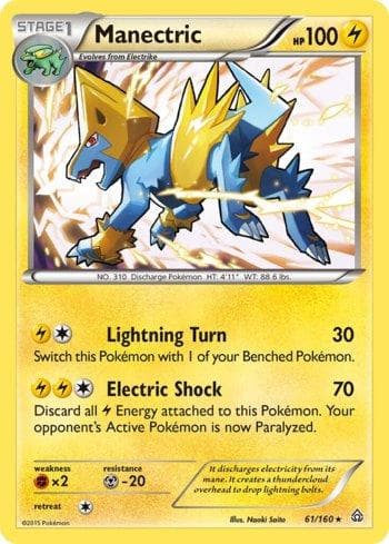 Carta Manectric (61/160) do set Conflito Primitivo — Pokémon TCG | Bynx