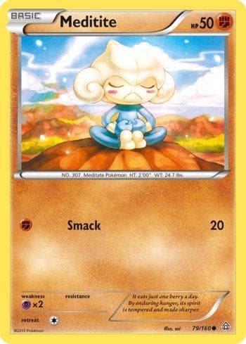 Carta Meditite (79/160) do set Conflito Primitivo — Pokémon TCG | Bynx