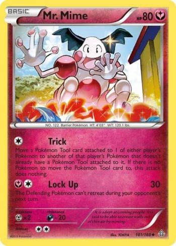 Carta Mr. Mime (101/160) do set Conflito Primitivo — Pokémon TCG | Bynx