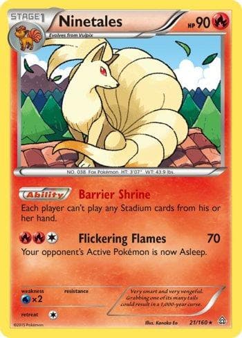 Carta Ninetales (21/160) do set Conflito Primitivo — Pokémon TCG | Bynx