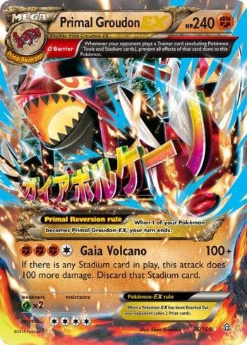 Carta Primal Groudon-EX (86/160) do set Conflito Primitivo — Pokémon TCG | Bynx