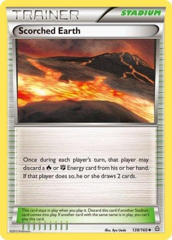 Carta Scorched Earth (138/160) do set Conflito Primitivo — Pokémon TCG | Bynx
