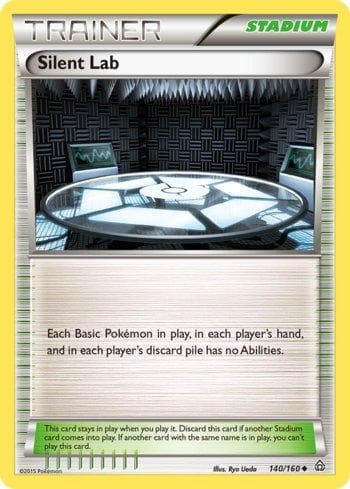 Carta Silent Lab (140/160) do set Conflito Primitivo — Pokémon TCG | Bynx