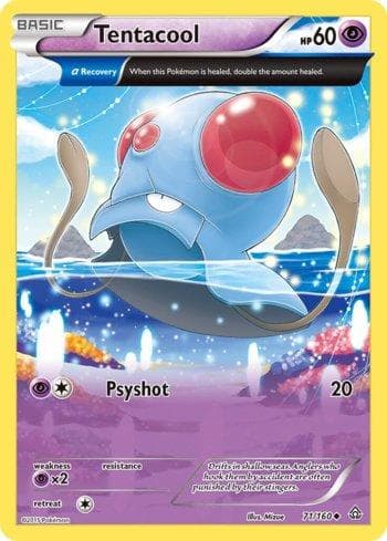 Carta Tentacool (71/160) do set Conflito Primitivo — Pokémon TCG | Bynx