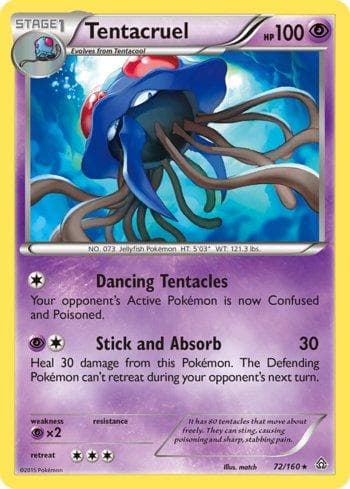 Carta Tentacruel (72/160) do set Conflito Primitivo — Pokémon TCG | Bynx