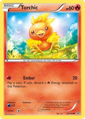 Carta Torchic (25/160) do set Conflito Primitivo — Pokémon TCG | Bynx