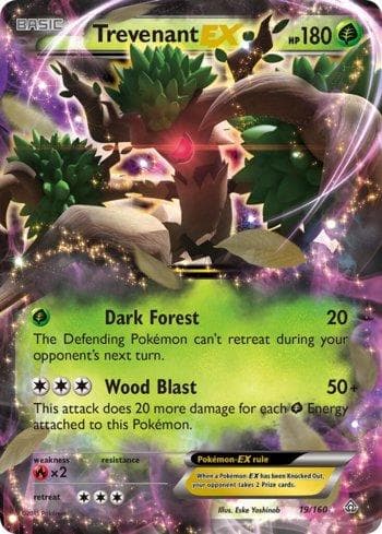 Carta Trevenant-EX (19/160) do set Conflito Primitivo — Pokémon TCG | Bynx