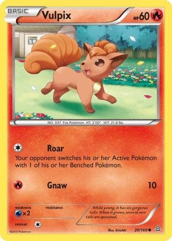 Carta Vulpix (20/160) do set Conflito Primitivo — Pokémon TCG | Bynx