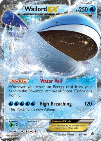 Carta Wailord-EX (38/160) do set Conflito Primitivo — Pokémon TCG | Bynx