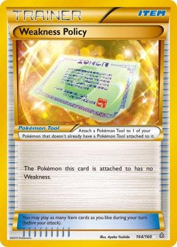 Carta Weakness Policy (164/160) do set Conflito Primitivo — Pokémon TCG | Bynx