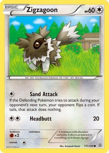 Carta Zigzagoon (111/160) do set Conflito Primitivo — Pokémon TCG | Bynx