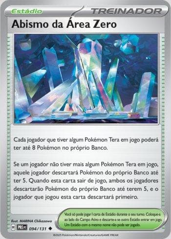 Carta Area Zero Underdepths (094/131) do set Evoluções Prismáticas — Pokémon TCG | Bynx