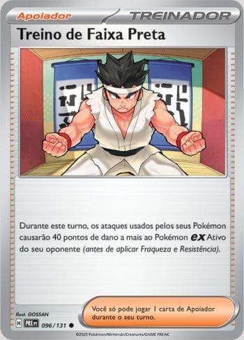 Carta Black Belt's Training (096/131) do set Evoluções Prismáticas — Pokémon TCG | Bynx