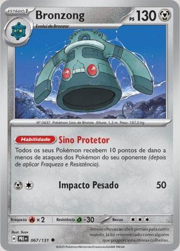 Carta Bronzong (067/131) do set Evoluções Prismáticas — Pokémon TCG | Bynx
