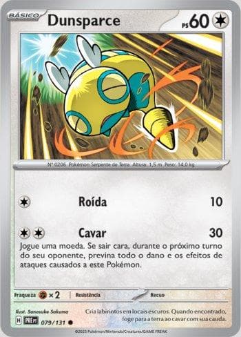 Carta Dunsparce (079/131) do set Evoluções Prismáticas — Pokémon TCG | Bynx