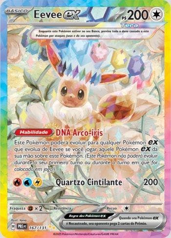 Eevee ex (167/131) — Evoluções Prismáticas