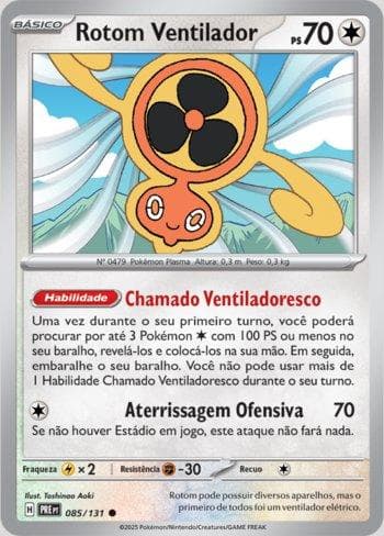 Carta Fan Rotom (085/131) do set Evoluções Prismáticas — Pokémon TCG | Bynx