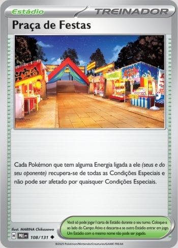Carta Festival Grounds (108/131) do set Evoluções Prismáticas — Pokémon TCG | Bynx