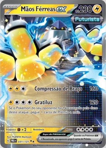 Carta Iron Hands ex (031/131) do set Evoluções Prismáticas — Pokémon TCG | Bynx