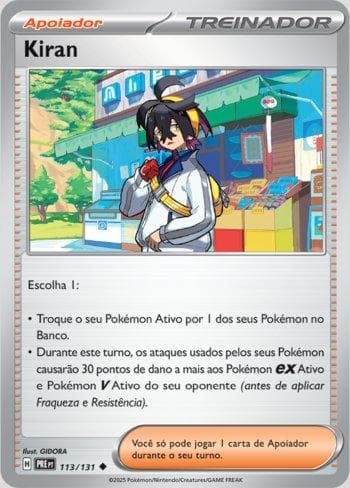 Carta Kieran (113/131) do set Evoluções Prismáticas — Pokémon TCG | Bynx