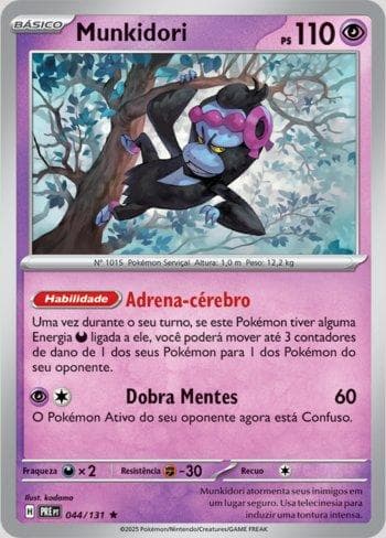 Carta Munkidori (044/131) do set Evoluções Prismáticas — Pokémon TCG | Bynx