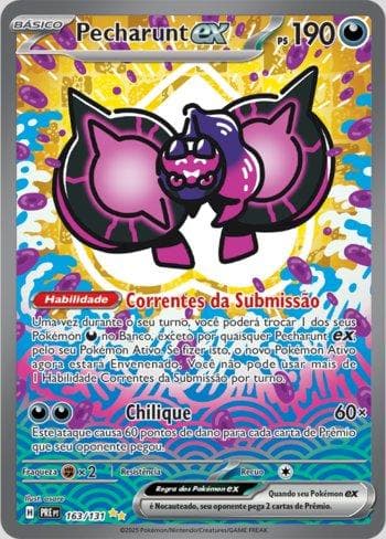 Carta Pecharunt ex (163/131) do set Evoluções Prismáticas — Pokémon TCG | Bynx