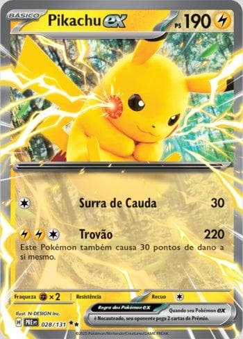 Pikachu ex (028/131) — Evoluções Prismáticas