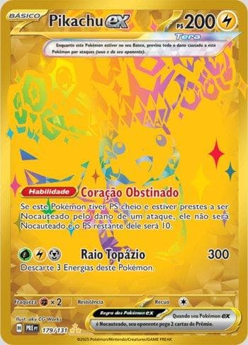 Pikachu ex (179/131) — Evoluções Prismáticas