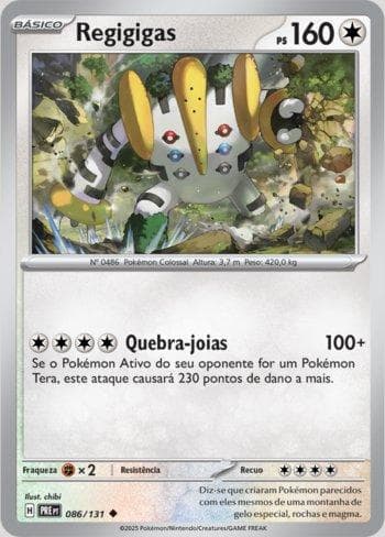 Carta Regigigas (086/131) do set Evoluções Prismáticas — Pokémon TCG | Bynx