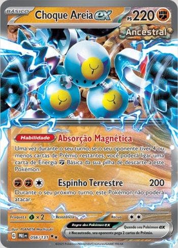 Carta Sandy Shocks ex (056/131) do set Evoluções Prismáticas — Pokémon TCG | Bynx