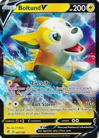 Carta Boltund-V (67/192) do set Rixa Rebelde — Pokémon TCG | Bynx