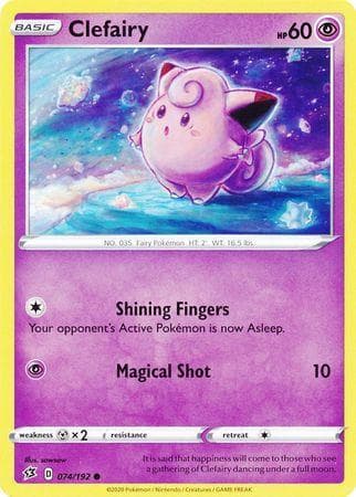 Carta Clefairy (74/192) do set Rixa Rebelde — Pokémon TCG | Bynx