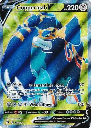 Carta Copperajah-V (187/192) do set Rixa Rebelde — Pokémon TCG | Bynx