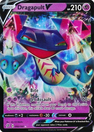 Carta Dragapult-V (92/192) do set Rixa Rebelde — Pokémon TCG | Bynx