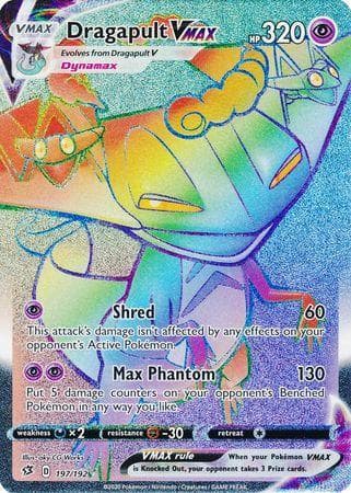 Carta Dragapult-VMAX (197/192) do set Rixa Rebelde — Pokémon TCG | Bynx