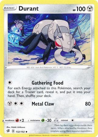 Carta Durant (132/192) do set Rixa Rebelde — Pokémon TCG | Bynx