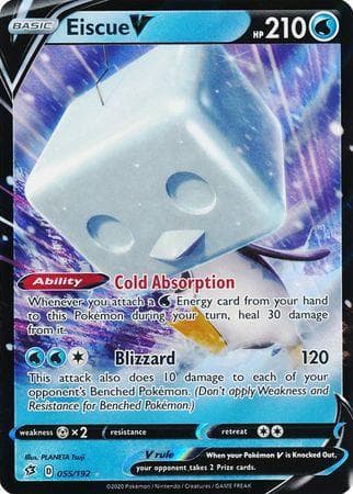 Carta Eiscue-V (55/192) do set Rixa Rebelde — Pokémon TCG | Bynx