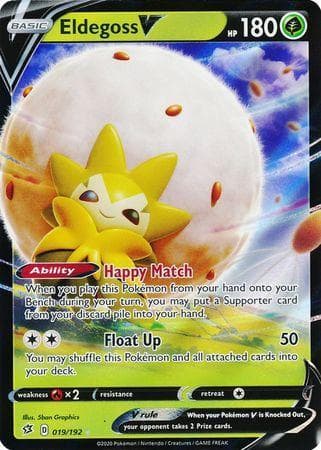Carta Eldegoss-V (19/192) do set Rixa Rebelde — Pokémon TCG | Bynx