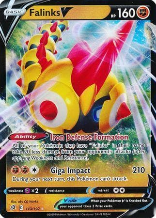 Carta Falinks-V (110/192) do set Rixa Rebelde — Pokémon TCG | Bynx