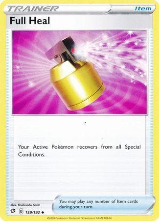Carta Full Heal (159/192) do set Rixa Rebelde — Pokémon TCG | Bynx