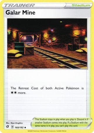 Carta Galar Mine (160/192) do set Rixa Rebelde — Pokémon TCG | Bynx